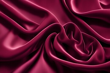 A close up of a purple fabric with a smooth, flowing texture