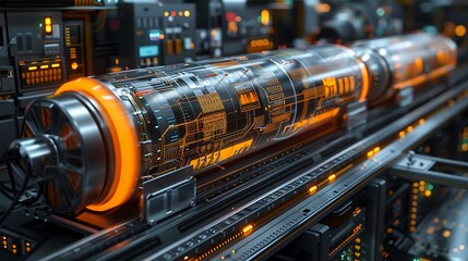 Explore a high-tech Bitcoin mining facility through a detailed digital diagram that shows the layout and function of mining hardware.
