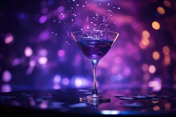 Purple Haze: Lavender-infused cocktail in a purple-tinted glass.