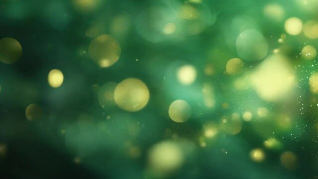 Festive, sparkling abstract  background with bokeh effect. Shining large and small golden particles. 