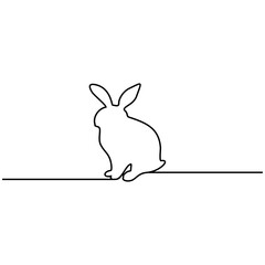 Bunny line art .eps