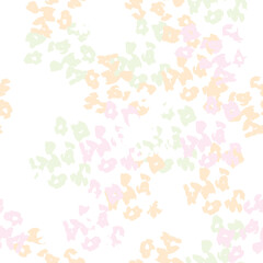 Seamless abstract doodle background pattern in bright summer positive colors.