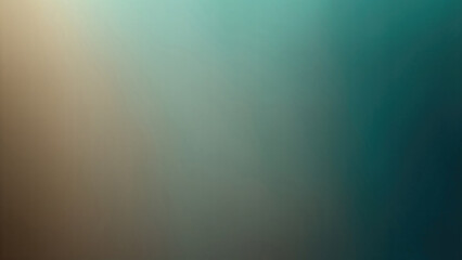 Obraz premium Abstract beige Brown and teal gradient dark background grainy noise texture