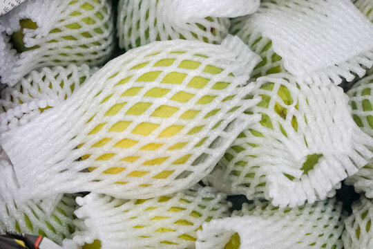 Mango, wrapped, in a box. Harumanis is a type of sweet mango mainly planted in Perlis, Malaysia.