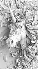 Fantasy art pegasus