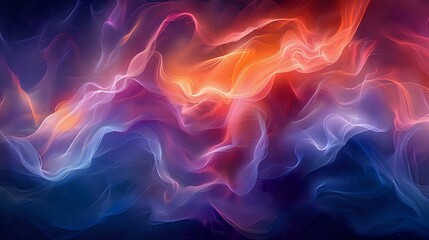 Obraz premium Tranquil Beauty: Fluid Forms and Moody Hues