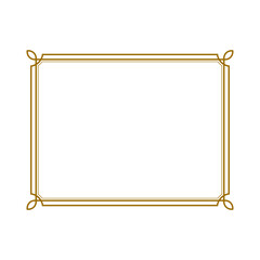 Gold Chinese border frame.eps