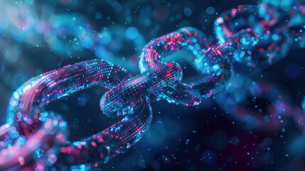 Abstract technology industry, blockchain emerges as a disruptor, decentralizing trust and redefining transactional paradigms. it grapples with scalability issues and regulatory scrutiny.