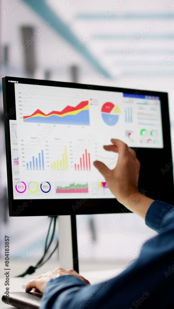 Poster kpi business data dashboard