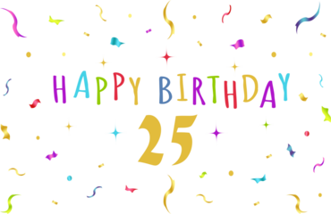happy birthday graphics, confeti, banner, background, tv wallpaper, colorful - 25
