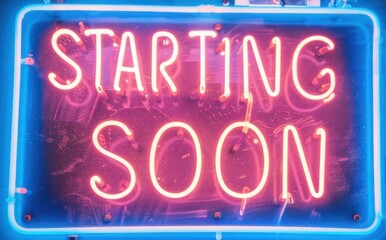 Obraz premium A neon sign with the words 