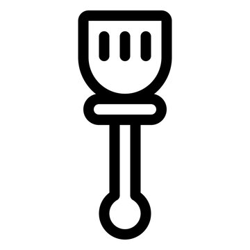 recommend clip art: spatula outline icon and illustration