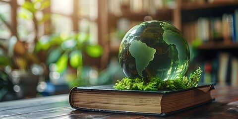 Green Globe Atop Law Book Inspires Environmental Advocacy in Next of Legal Professionals