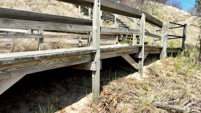 View under the old dock boardwalk.