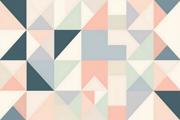 simple minimalist geometric pattern in pastel colors