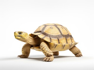 Fototapeta premium A photo of a turtle on a white background.