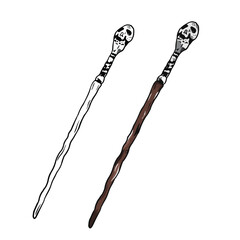 Vector Illustration of Fairy tale wizard or witch's wand