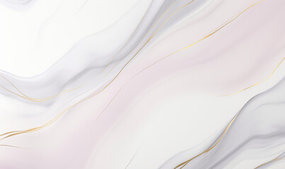 Pastel white marble background with gold line