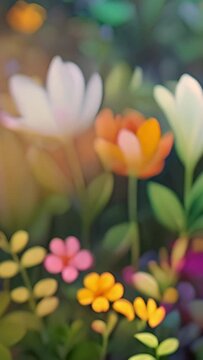 Illustration of beautiful and fresh spring flowers