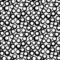 Vector dot pattern. Seamless background from brush strokes. Dotted ornament