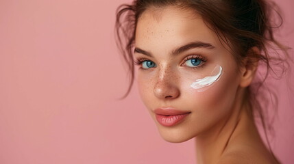 Applying Moisturizing Cream for Skincare