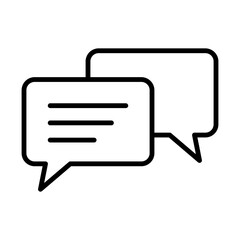 Naklejka premium Message line icon