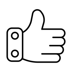 Thumb up line icon
