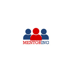 Mentoring coaching icon isolated on white background
