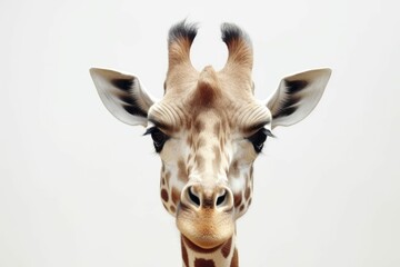 giraffe isolated on white