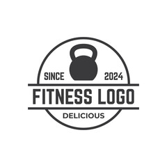 The kettlebell logo is suitable for fitness business symbols.
