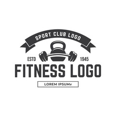 The kettlebell logo is suitable for fitness business symbols.