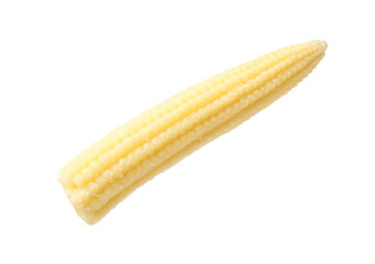 Tasty fresh baby corn isolated on white