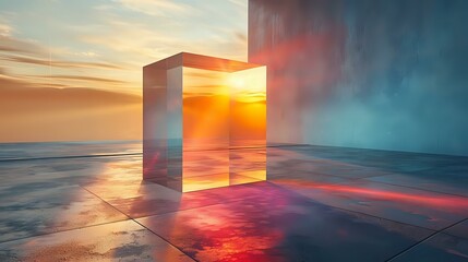 Refined Geometry: A Study in Prism and Shadow