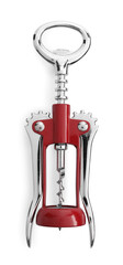 One wing corkscrew isolated on white, top view