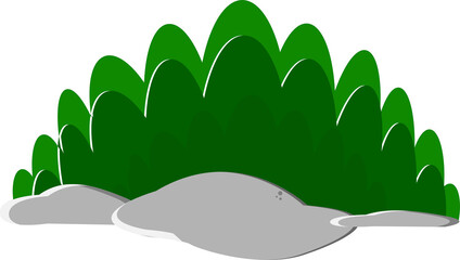 Obraz premium Green gress with mountion 