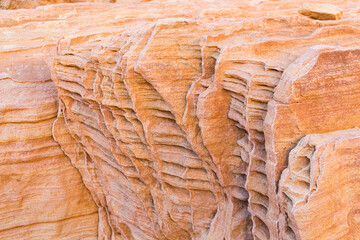 the famous and unique colorful shining sandstone formations of the valley of fire state park, nevada