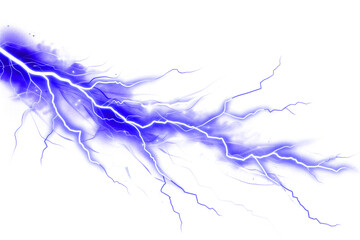 Very large lightning bolt, plain white background. PNG file
