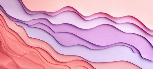 Banner background in pastel pink and purple colors.