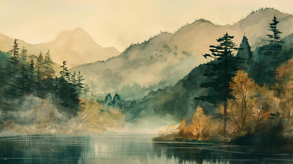 Vall&eacute;e entour&eacute;e de montagnes