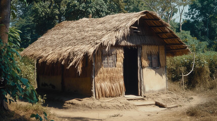 Simple Thatched Village Home