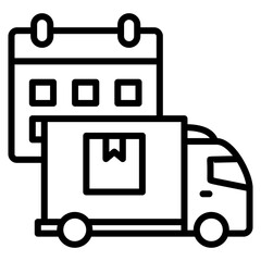 Transportation Logistics  Icon Element For Design