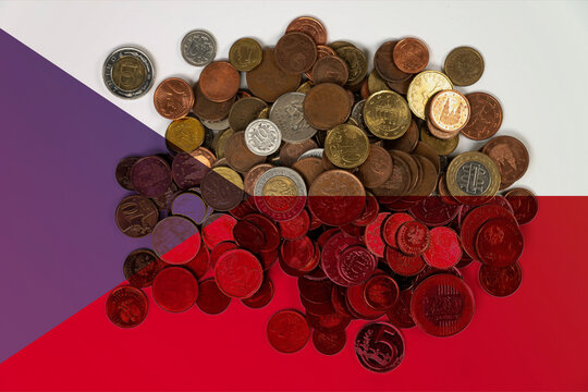 Czech Republic economic situation, economy and finance concept, news banner idea, banking