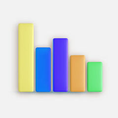 graph with arrow white chart