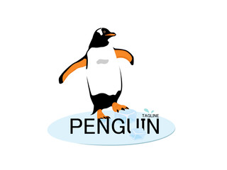 Penguin Logo With Ice Cube