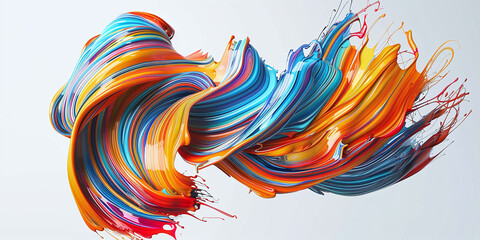Abstract image of colorful paint strokes blending together, representing creativity and artistic expression