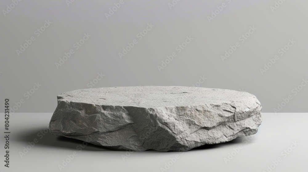 Poster this 3d rock podium would be ideal for showcasing products and presenting them to the public. it has