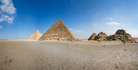 The Giza pyramid complex in Egypt