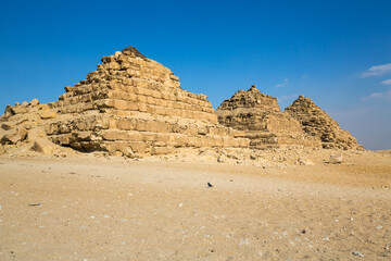 The Giza pyramid complex in Egypt