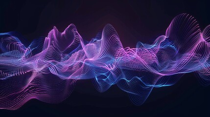 wireframe sound mixer wave abstract background