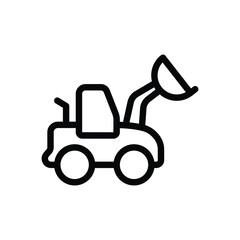 Excavator vector icon